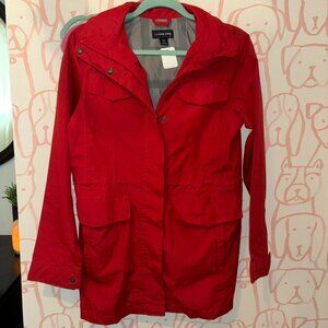 Lands end Red waterproof jacket